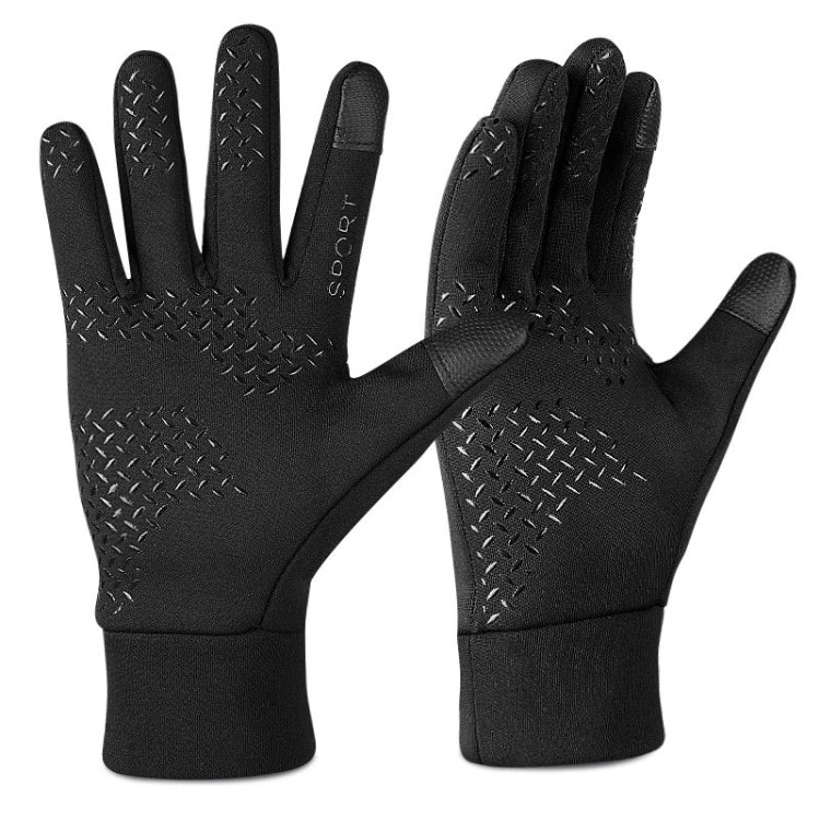 Outdoor Sports Velvet Anti-Slip Glove, Size: M(Black) - Full Finger Gloves by PMC TechLife | Online Shopping South Africa | PMC TechLife