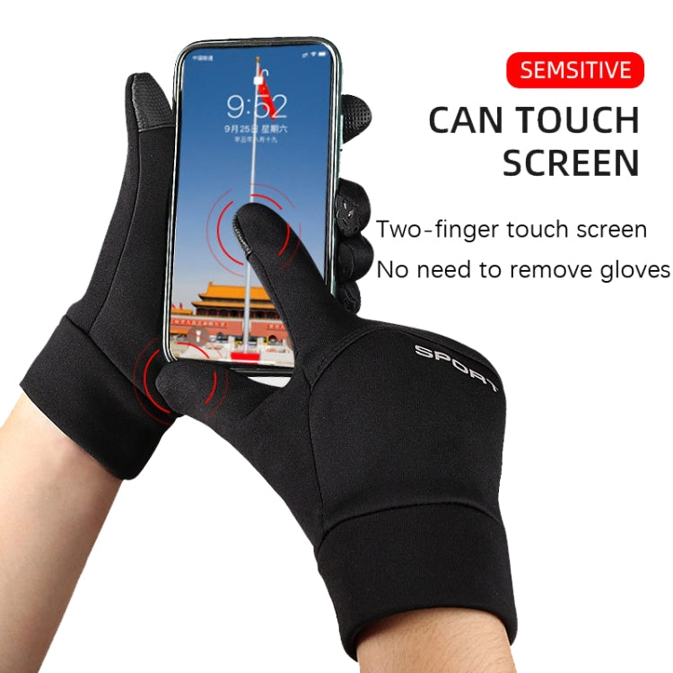 Outdoor Sports Velvet Anti-Slip Glove, Size: L(Black) - Full Finger Gloves by PMC TechLife | Online Shopping South Africa | PMC TechLife