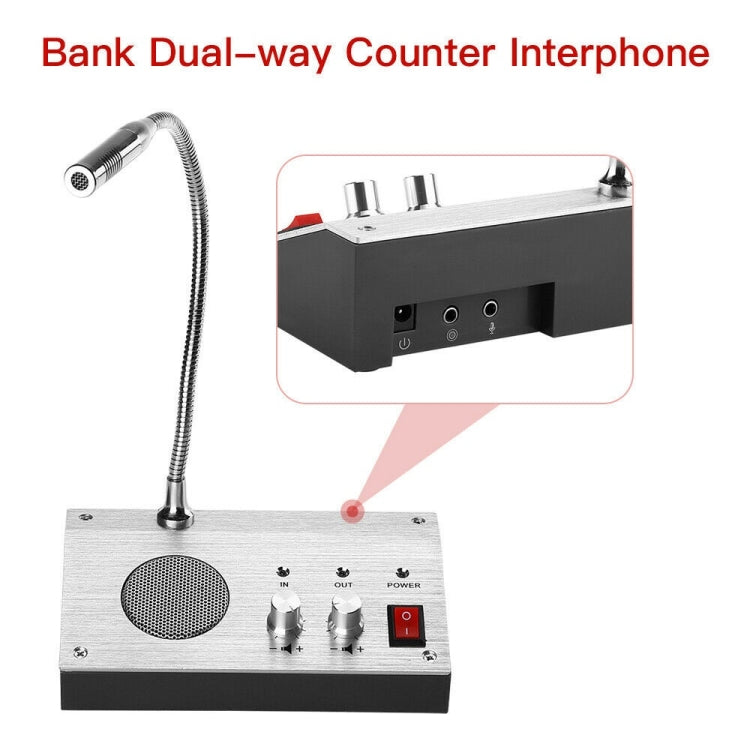 ZHUDELE ZDL-9908 Window Two-way Walkie-talkie Bank/Hospital/Station/Counter Microphone Amplifier,EU Plug - Microphones & Headsets by PMC TechLife | Online Shopping South Africa | PMC TechLife