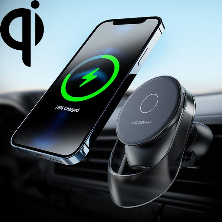 F9189 15W MagSafe Magnetic Car Lighting Wireless Charger(Black) - Wireless Charger Holders by PMC TechLife | Online Shopping South Africa | PMC TechLife