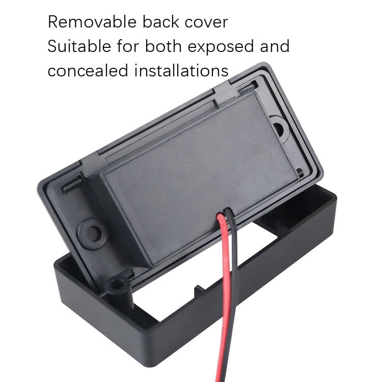 12V24V Route Bus Dual USB Charging Input Car Charger(Red Light) - Car Charger by PMC TechLife | Online Shopping South Africa | PMC TechLife