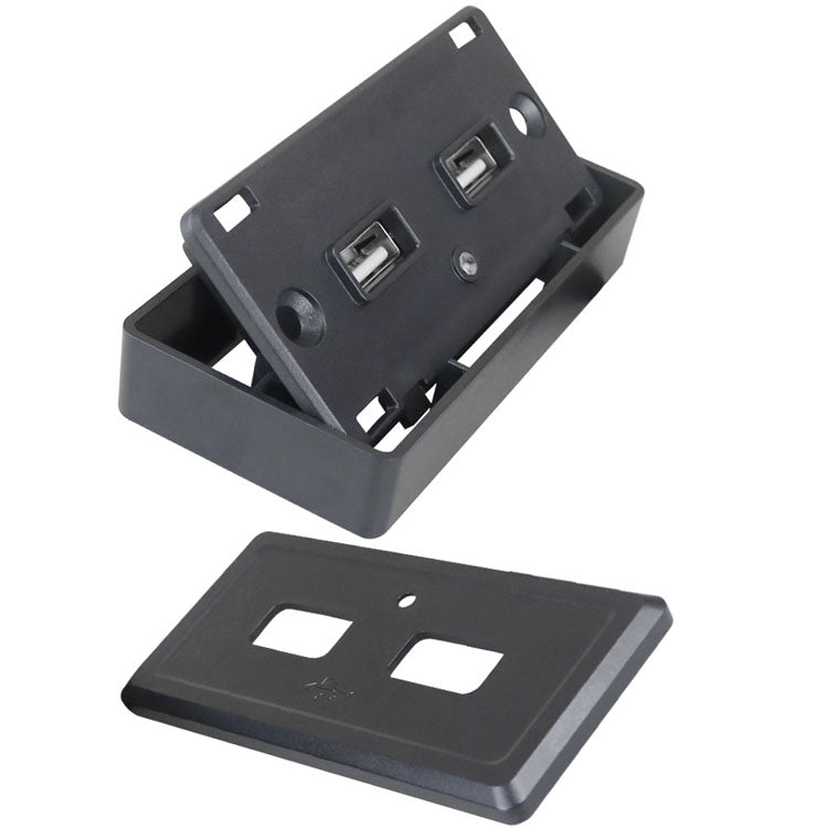 12V24V Route Bus Dual USB Charging Input Car Charger(Green Light) - Car Charger by PMC TechLife | Online Shopping South Africa | PMC TechLife