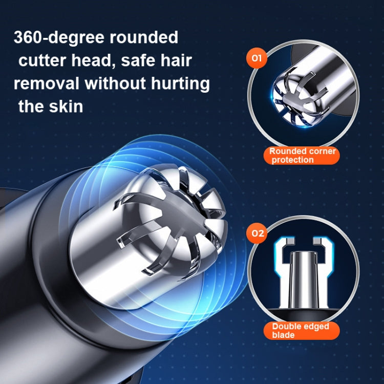 Electric Nose Hair Trimmer USB Rechargeable Eyebrow Trimmer Shaver( Blue) - free shipping - PMC TechLife - Order now!