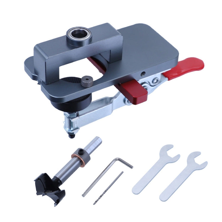 6 PCS / Set 35mm Hinge Open Hole Cabinet Door Plate Hinge Packed Locator - Others by PMC TechLife | Online Shopping South Africa | PMC TechLife