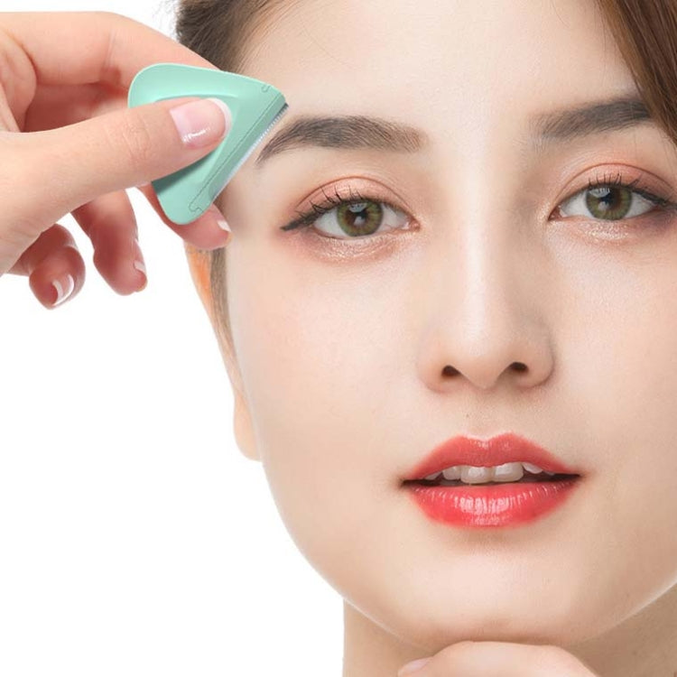 2 PCS/Box Small Triangular Eyebrow Trimmer(White + Green) - free shipping - PMC TechLife - Order now!