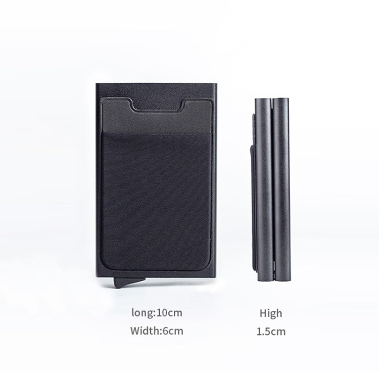 RFID Aluminum Alloy Anti-Degaussing Coin Card Holder(Silver Purple) - Antimagnetic RFID Package by PMC TechLife | Online Shopping South Africa | PMC TechLife | Buy Now Pay Later Mobicred