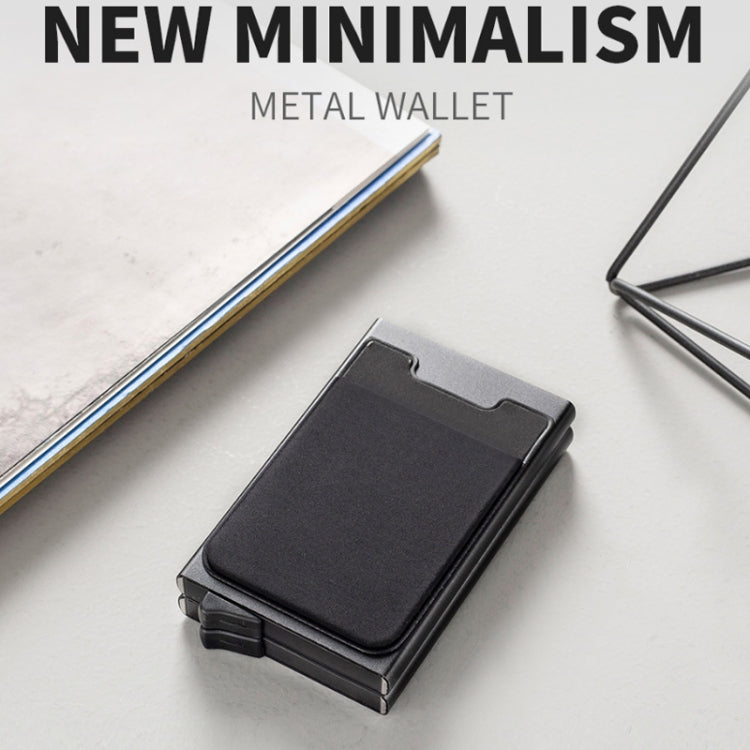 RFID Aluminum Alloy Anti-Degaussing Coin Card Holder(Black Red) - Antimagnetic RFID Package by PMC TechLife | Online Shopping South Africa | PMC TechLife | Buy Now Pay Later Mobicred