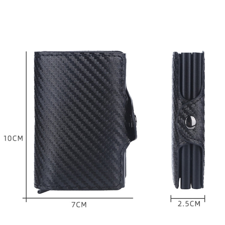 Baellerry K9172 RFID Double Aluminum Box Card Holder Automatic Pop-up Card Holder(Black) - free shipping - PMC TechLife - Order now!