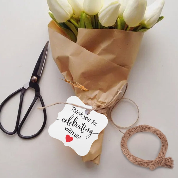 5 Bags 100PCS/Bag Kraft Paper Gift Tags Hang Tags(L-26) - Sticker & Tags by PMC TechLife | Online Shopping South Africa | PMC TechLife