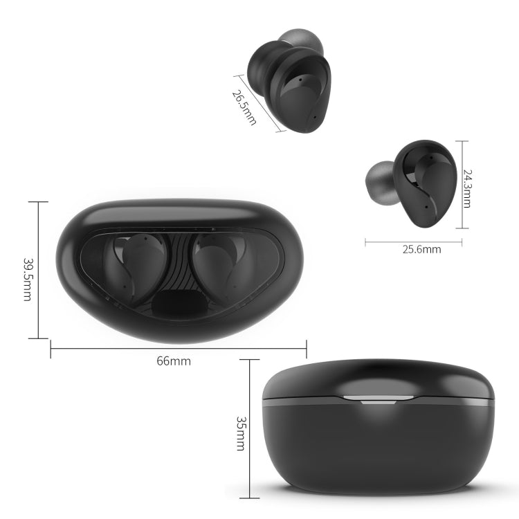 Mini Wireless With Charged Power Display ENC Bluetooth Headset(Pink) - Bluetooth Earphone by PMC TechLife | Online Shopping South Africa | PMC TechLife