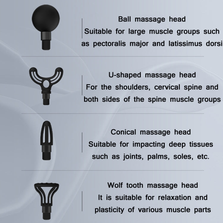 PS818 Variable Speed Vibrating Mini Muscle Fascia Relax Massager, Specification: 12 Gear (Gray) - Massage gun & Accessories by PMC TechLife | Online Shopping South Africa | PMC TechLife | Buy Now Pay Later Mobicred