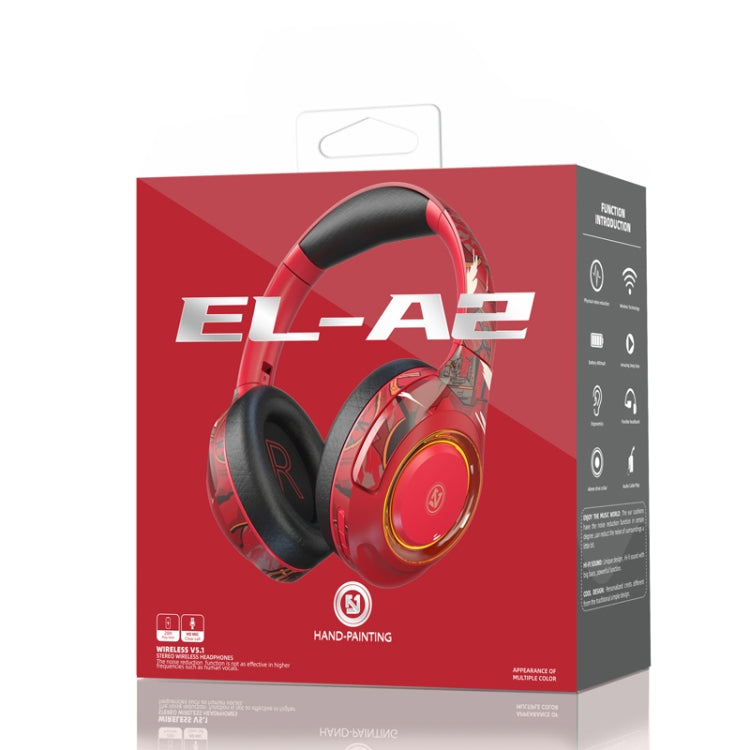 EL-A2 Gaming Ambient Light Folding Wireless Bluetooth Headset(Black) - Headset & Headphone by PMC TechLife | Online Shopping South Africa | PMC TechLife