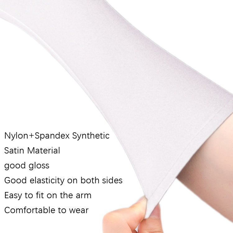 1pair Bride Gloves Satin Long Vintage Travel Sunscreen Dress Wedding Gloves(Champagne) - Others by PMC TechLife | Online Shopping South Africa | PMC TechLife