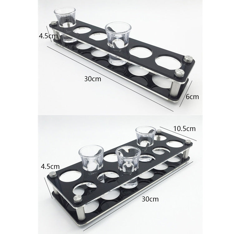 Acrylic Round Hole Wine Glass Holder, Layer (specification): 6 Grids - Shelf by PMC TechLife | Online Shopping South Africa | PMC TechLife