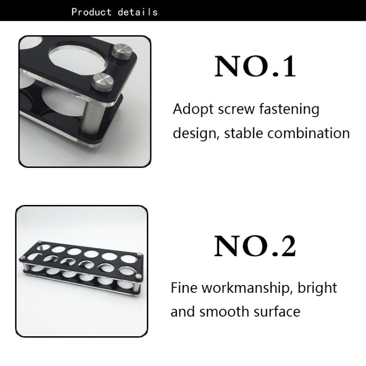 Acrylic Round Hole Wine Glass Holder, Layer (specification): 6 Grids - Shelf by PMC TechLife | Online Shopping South Africa | PMC TechLife