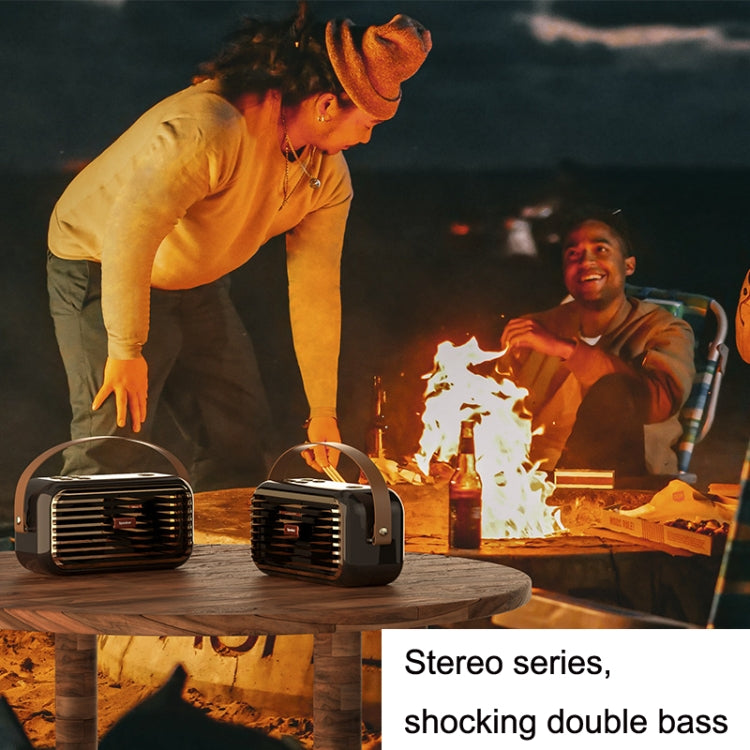 X7 Outdoor Portable Dual Speaker Wireless Bluetooth Retro Portable Speaker(Green) - Desktop Speaker by PMC TechLife | Online Shopping South Africa | PMC TechLife