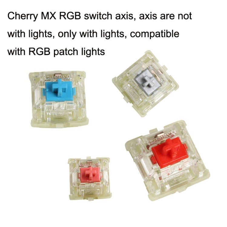 10PCS Cherry MX RGB Transparent Shaft Switch Mechanical Keyboard Triangular Shaft Body, Color: Silver Shaft - Other by CHERRY | Online Shopping South Africa | PMC TechLife