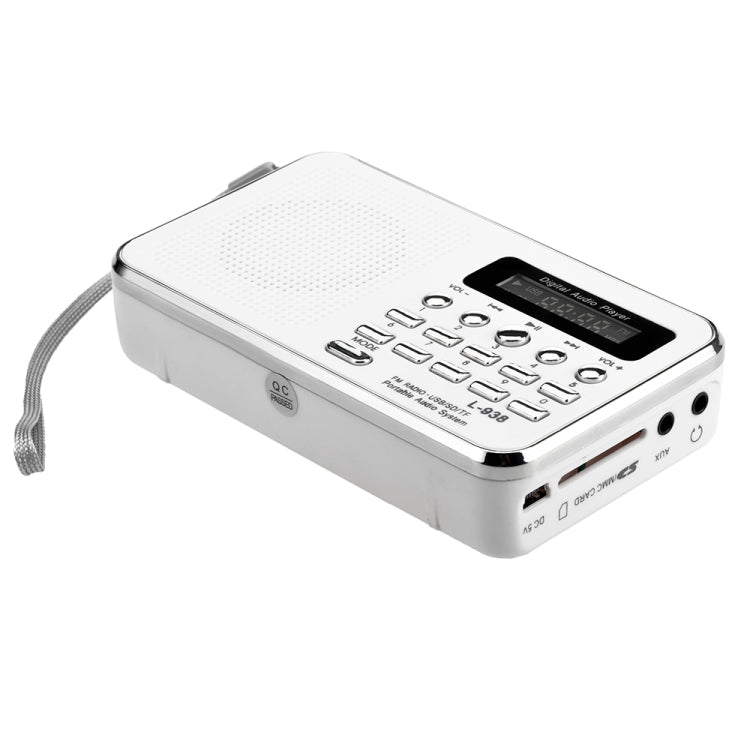L-938  MP3 Audio Player FM Radio Support  SD MMC Card AUX-IN Earphone-out(Black) - Radio Player by PMC TechLife | Online Shopping South Africa | PMC TechLife