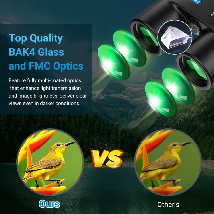 APEXEL 10x42 Fixed Focus Binoculars  Autofocus Telescope(Black) - free shipping - PMC TechLife - Order now!