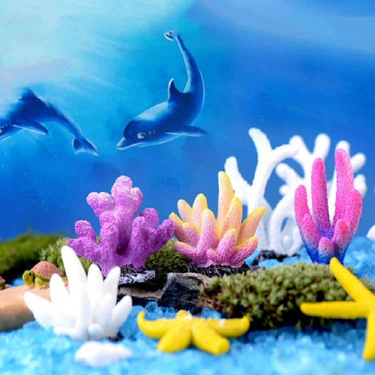 10 PCS Simulation Resin Coral Aquarium Fish Tank Small Ornaments, Colour: No. 7 White - Fish Tank Decoration by PMC TechLife | Online Shopping South Africa | PMC TechLife