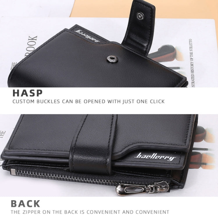 Baellerry N5013 Ladies Cropped Wallet Multi-Card Slot Zipper Buckle Coin Purse(Grey) - free shipping - PMC TechLife - Order now!