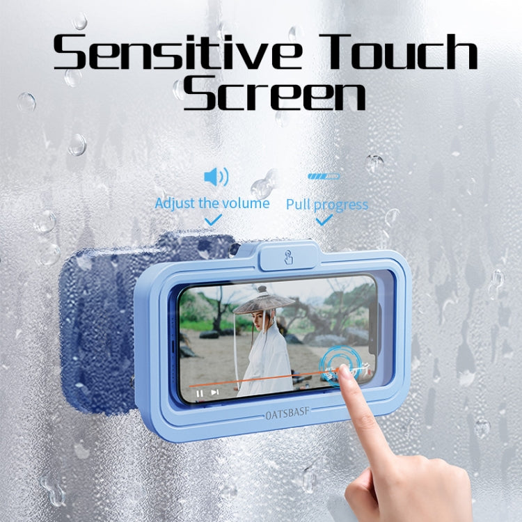 Oatsbasf  Bathroom Waterproof Phone Case Holder Shower Phone Box Wall Mount Phone Holder(Blue) - free shipping - PMC TechLife - Order now!