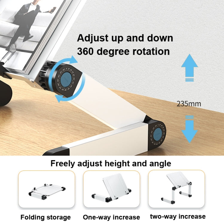 L03 Adjustable Lifting Reading Rack Book Holder Laptop Stand,Style��� Single Section Black - Holder & Storage Rack by PMC TechLife | Online Shopping South Africa | PMC TechLife