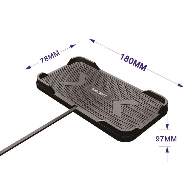 POLMXS C12 Car Anti-Slip Wireless Charger - Wireless Charging Pads by POLMXS | Online Shopping South Africa | PMC TechLife | Buy Now Pay Later Mobicred