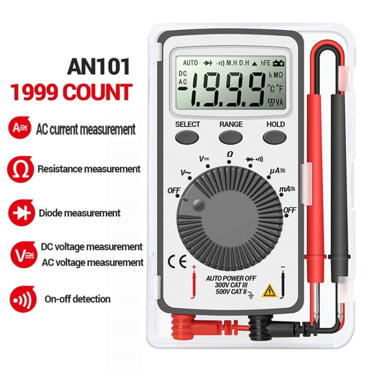 ANENG AN-101 Ultra-thin Mini Digital Display Voltage and Current Multimeter - free shipping - PMC TechLife - Order now!