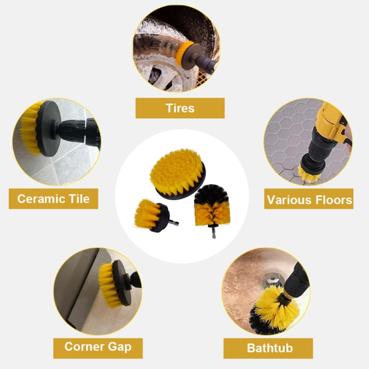 26 PCS / Set Car Beauty Car Wash Detail Brush Electric Drill Brush Outlet Brush(Yellow) - Car washing supplies by PMC TechLife | Online Shopping South Africa | PMC TechLife