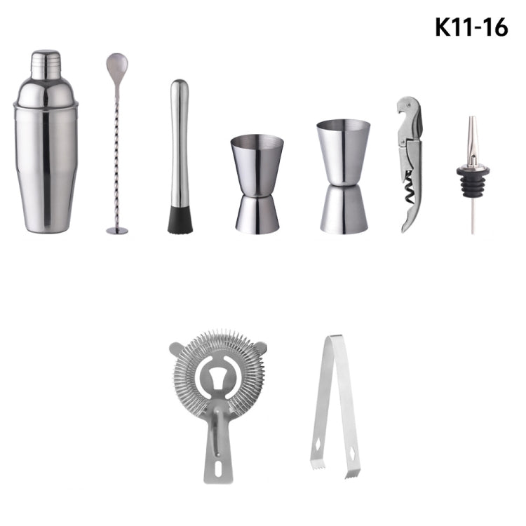 10 In 1 Stainless Steel Bartending Set(K11-16) - Bartending Tools by PMC TechLife | Online Shopping South Africa | PMC TechLife