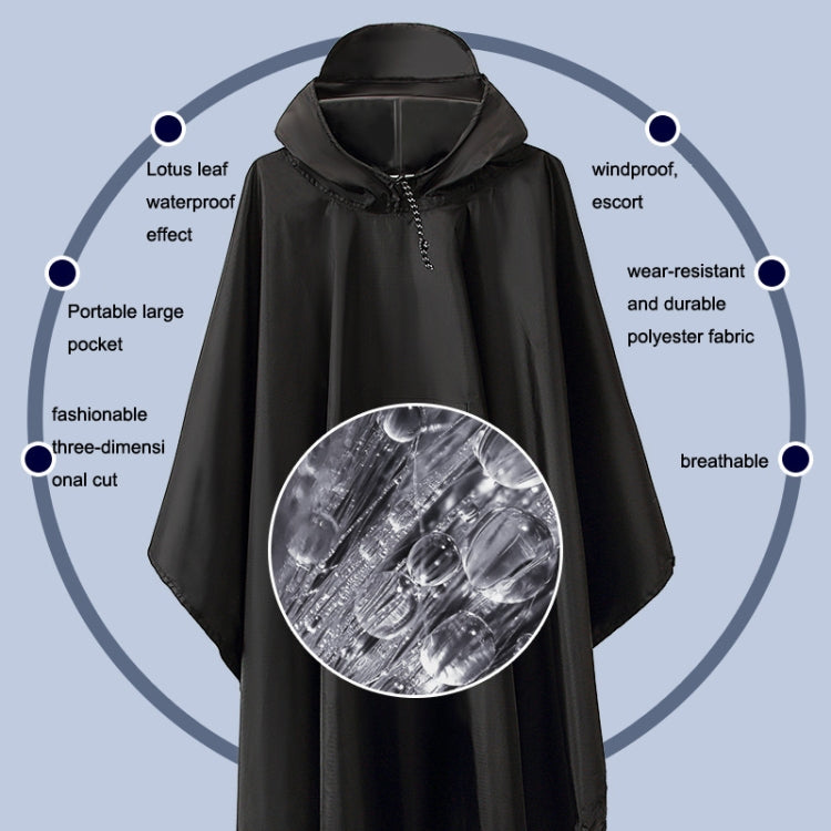 Duff PU Coated Pocket Style 3 In 1 Raincoat Backpack Mountaineering Outdoor Hiking Rain Cape(Brown) - Raincoats by PMC TechLife | Online Shopping South Africa | PMC TechLife | Buy Now Pay Later Mobicred