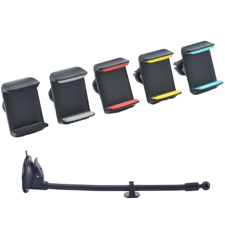 2 PCS Suction Cup Long Soft Hose Windshield Car Mobile Phone Clip Bracket(Blue Box Packaging) - Car Holders by PMC TechLife | Online Shopping South Africa | PMC TechLife