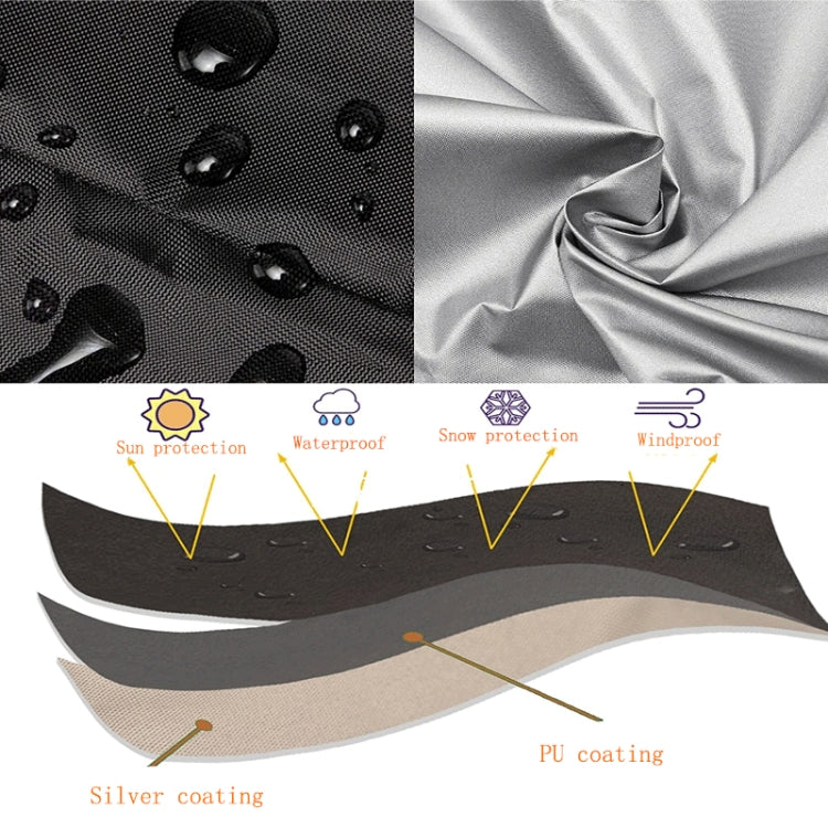 Oxford Cloth Pet Cage Cover Outdoor Furniture Dustproof Rainproof Sunscreen Cover, Size: 94x61x63.5cm(Black) - Dust Covers by PMC TechLife | Online Shopping South Africa | PMC TechLife