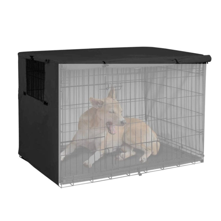 Oxford Cloth Pet Cage Cover Outdoor Furniture Dustproof Rainproof Sunscreen Cover, Size: 109x74x76cm(Black) - Dust Covers by PMC TechLife | Online Shopping South Africa | PMC TechLife