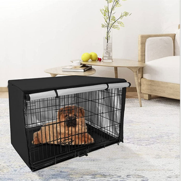Oxford Cloth Pet Cage Cover Outdoor Furniture Dustproof Rainproof Sunscreen Cover, Size: 109x74x76cm(Black) - Dust Covers by PMC TechLife | Online Shopping South Africa | PMC TechLife