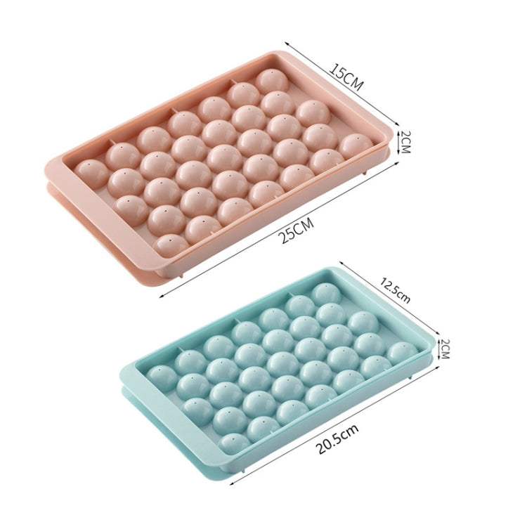 33 Grid Round Ice Hockey Mold With Lid Ice Box Small Marble Ice Tray, Random Color Delivery - Food Molds by PMC TechLife | Online Shopping South Africa | PMC TechLife