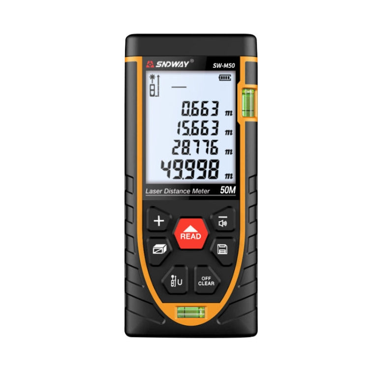 SNDWAY SW-M50 Laser Distance Meter Infrared Measuring Instrument, Distance: 50m - free shipping - PMC TechLife - Order now!