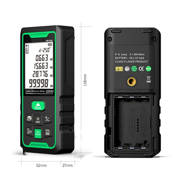 SNDWAY SW70G High-precision Indoor and Outdoor Green Laser Rangefinder, Distance: 70m - free shipping - PMC TechLife - Order now!