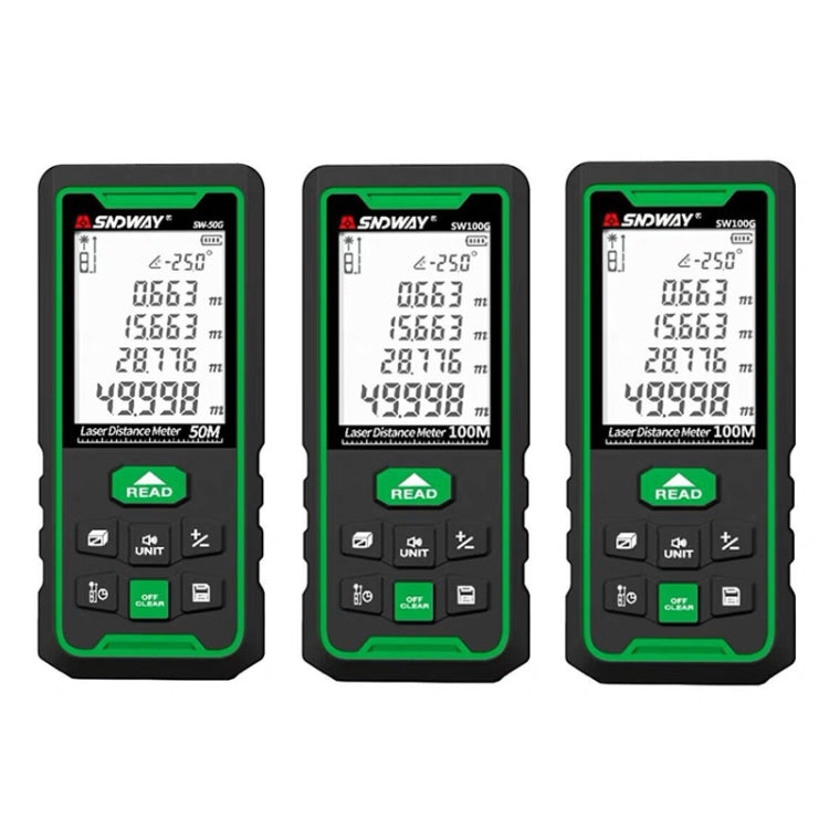 SNDWAY SW100G High-precision Indoor and Outdoor Green Laser Rangefinder, Distance: 100m - free shipping - PMC TechLife - Order now!
