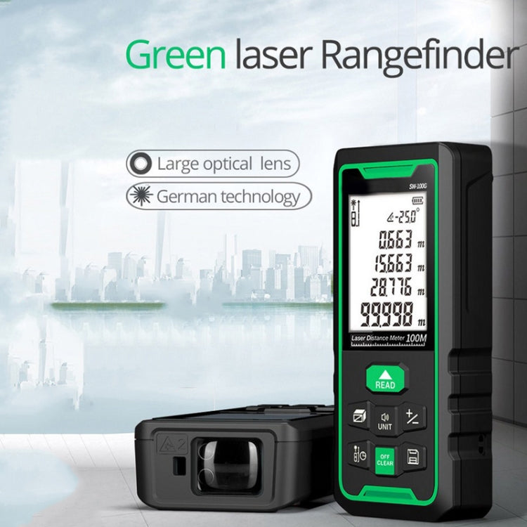 SNDWAY SW100G High-precision Indoor and Outdoor Green Laser Rangefinder, Distance: 100m - free shipping - PMC TechLife - Order now!