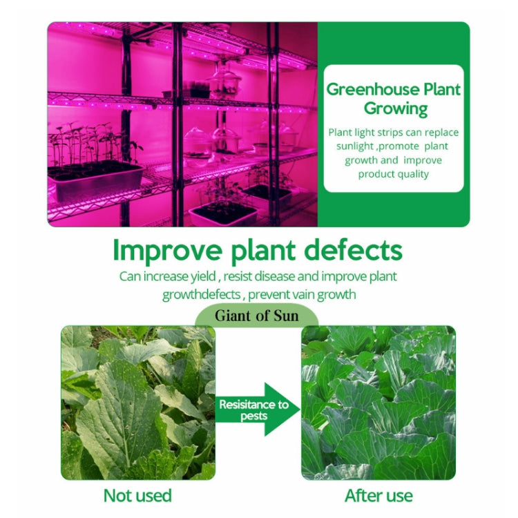 LED Full Spectrum Plant Fill Light Grow Light(Solar Panel+ 5M Lamps) - LED Grow Lights by PMC TechLife | Online Shopping South Africa | PMC TechLife