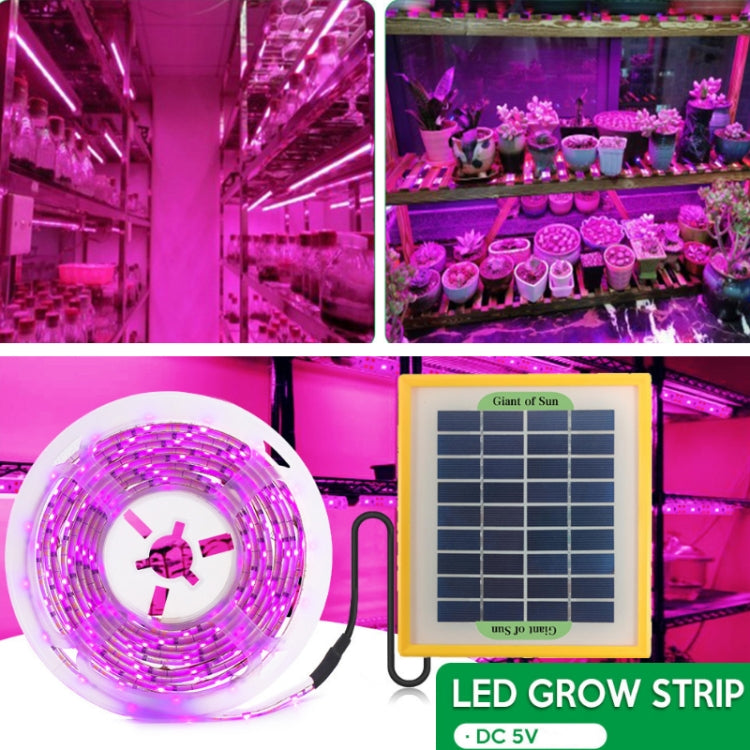 LED Full Spectrum Plant Fill Light Grow Light(Solar Panel+ 5M Lamps) - LED Grow Lights by PMC TechLife | Online Shopping South Africa | PMC TechLife