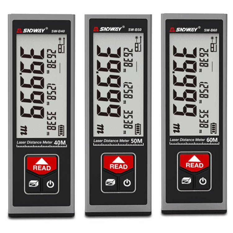 SNDWAY SW-BT40 Laser Rangefinder Infrared Measuring Ruler, Style: 40m Bluetooth Version - free shipping - PMC TechLife - Order now!