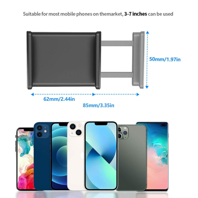 2 PCS Car Sun Visor Bracket Car Mobile Phone Buckle Holder(Black) - Car Holders by PMC TechLife | Online Shopping South Africa | PMC TechLife