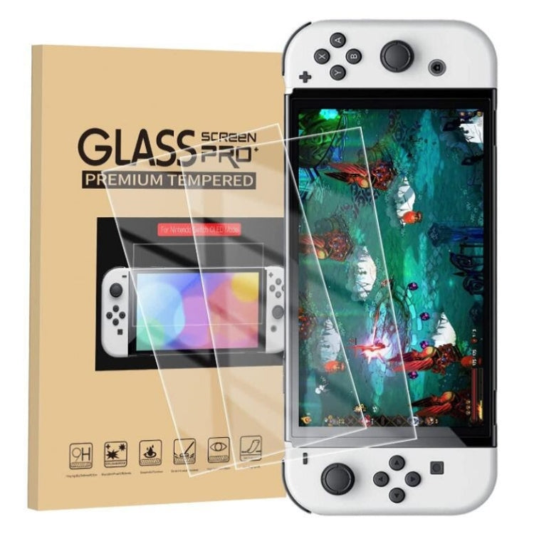 Game Console Crystal Shell Remote Sensing Cap Tempered Film Storage Bag Set For Switch OLED Console Storage Bag+Crystal Case+Rocker Capx6+Tempered Film - Bags by PMC TechLife | Online Shopping South Africa | PMC TechLife