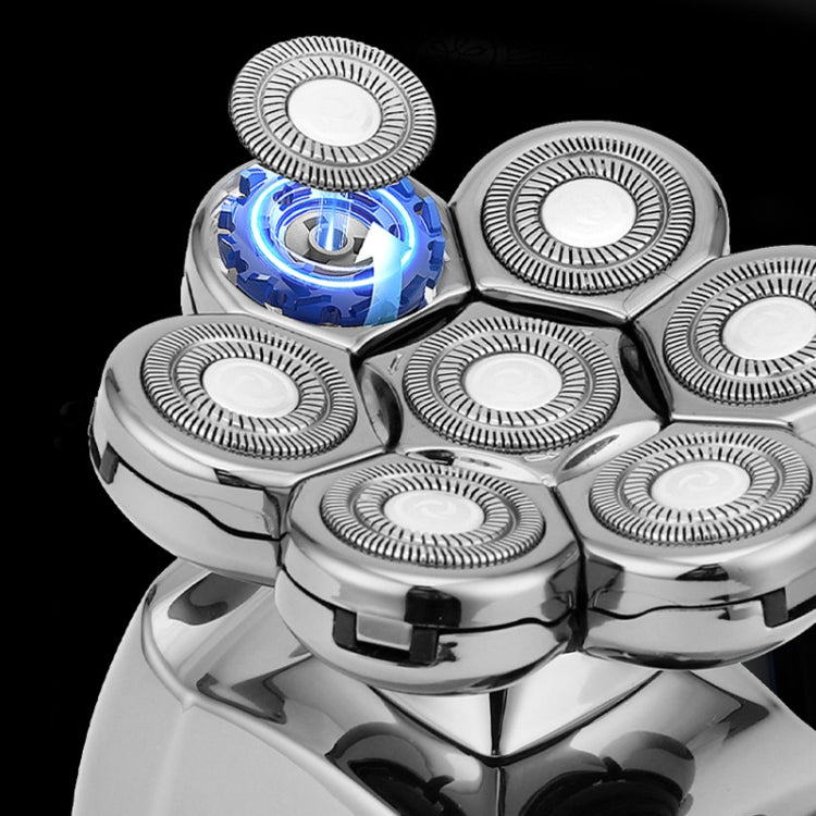 7-head Multifunctional Waterproof Barber Shaver, Specification: Wireless charging(6 in 1) - free shipping - PMC TechLife - Order now!