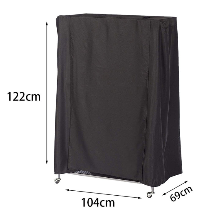 210D Waterproof Oxford Cloth Dust Cover Bird Cage Protective Cover Parrot Cage Shade(Black Silver) - Dust Covers by PMC TechLife | Online Shopping South Africa | PMC TechLife