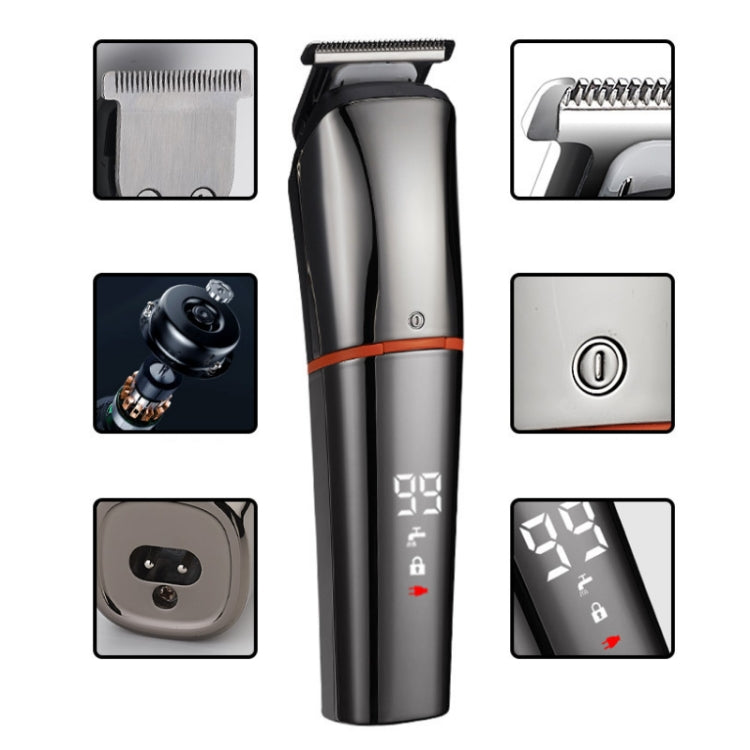6 in 1 Household Multifunctional Hair Clipper Electric Shaver, Model: LK-860 Orange - free shipping - PMC TechLife - Order now!