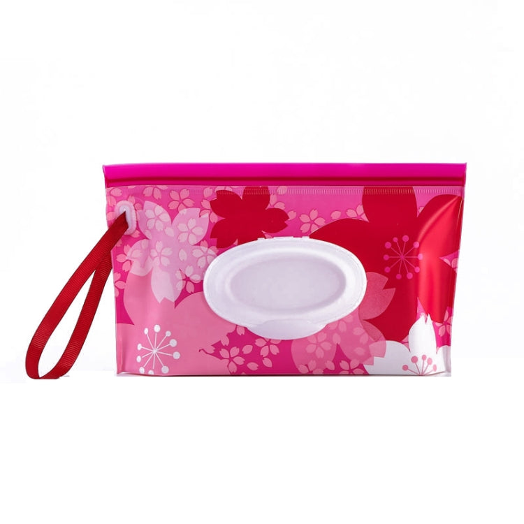 Baby EVA Wet Wipes Bag Portable Flip Removable Sanitary Wet Wipes Bag(Red Flower) - Storage Bags by PMC TechLife | Online Shopping South Africa | PMC TechLife